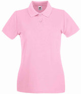 Fruit of the Loom Lady-Fit Premium Cotton Piqué Polo Shirt | Light Pink thumbnail 4