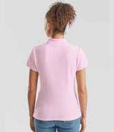 Fruit of the Loom Lady-Fit Premium Cotton Piqué Polo Shirt | Light Pink thumbnail 2