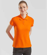 Fruit of the Loom Lady-Fit Premium Cotton Piqué Polo Shirt | Orange thumbnail 1