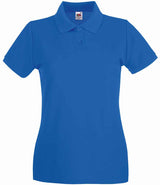 Fruit of the Loom Lady-Fit Premium Cotton Piqué Polo Shirt | Royal Blue thumbnail 4