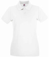 Fruit of the Loom Lady-Fit Premium Cotton Piqué Polo Shirt | White thumbnail 4