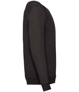 Fruit of the Loom Kids Classic Raglan Sweatshirt | Black thumbnail 5