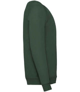 Fruit of the Loom Kids Classic Raglan Sweatshirt | Bottle Green thumbnail 3