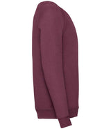 Fruit of the Loom Kids Classic Raglan Sweatshirt | Burgundy thumbnail 6