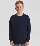 Fruit of the Loom Kids Classic Raglan Sweatshirt | Deep Navy thumbnail 1