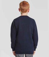Fruit of the Loom Kids Classic Raglan Sweatshirt | Deep Navy thumbnail 2