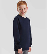 Fruit of the Loom Kids Classic Raglan Sweatshirt | Deep Navy thumbnail 3