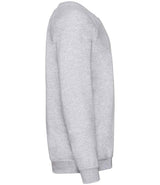 Fruit of the Loom Kids Classic Raglan Sweatshirt | Heather Grey thumbnail 6