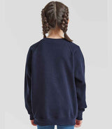 Fruit of the Loom Kids Classic Raglan Sweatshirt | Navy thumbnail 2