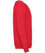 Fruit of the Loom Kids Classic Raglan Sweatshirt | Red thumbnail 6