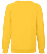 Fruit of the Loom Kids Classic Raglan Sweatshirt | Sunflower thumbnail 5