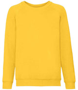 Fruit of the Loom Kids Classic Raglan Sweatshirt | Sunflower thumbnail 4