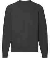 Fruit of the Loom Classic Raglan Sweatshirt | Black thumbnail 4