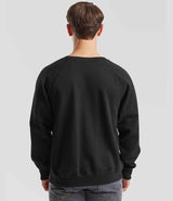 Fruit of the Loom Classic Raglan Sweatshirt | Black thumbnail 2