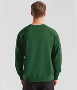 Fruit of the Loom Classic Raglan Sweatshirt | Bottle Green thumbnail 2
