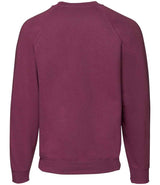 Fruit of the Loom Classic Raglan Sweatshirt | Burgundy thumbnail 4
