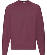 Fruit of the Loom Classic Raglan Sweatshirt | Burgundy thumbnail 3