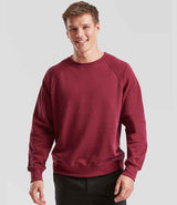 Fruit of the Loom Classic Raglan Sweatshirt | Burgundy thumbnail 1