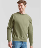 Fruit of the Loom Classic Raglan Sweatshirt | Classic Olive thumbnail 1