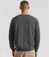 Fruit of the Loom Classic Raglan Sweatshirt | Dark Heather thumbnail 2