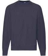 Fruit of the Loom Classic Raglan Sweatshirt | Deep Navy thumbnail 3