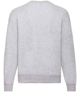 Fruit of the Loom Classic Raglan Sweatshirt | Heather Grey thumbnail 4