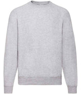 Fruit of the Loom Classic Raglan Sweatshirt | Heather Grey thumbnail 3