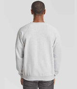 Fruit of the Loom Classic Raglan Sweatshirt | Heather Grey thumbnail 2