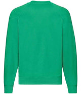Fruit of the Loom Classic Raglan Sweatshirt | Kelly Green thumbnail 4