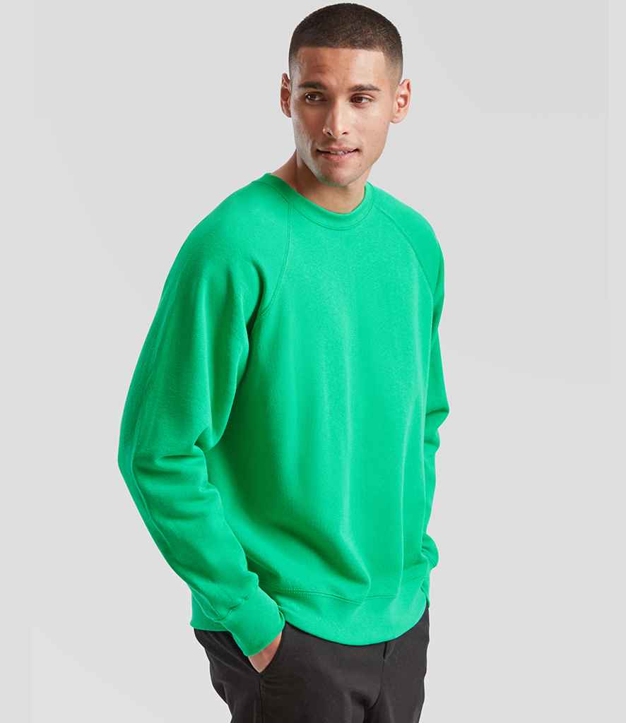 Fruit of the Loom Classic Raglan Sweatshirt | Kelly Green