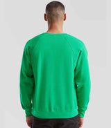 Fruit of the Loom Classic Raglan Sweatshirt | Kelly Green thumbnail 2