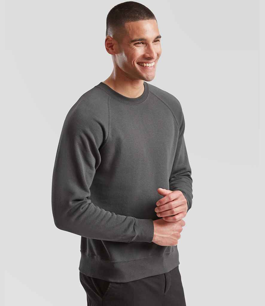 Fruit of the Loom Classic Raglan Sweatshirt | Light Graphite