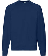 Fruit of the Loom Classic Raglan Sweatshirt | Navy thumbnail 3