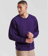 Fruit of the Loom Classic Raglan Sweatshirt | Purple thumbnail 1