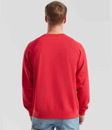 Fruit of the Loom Classic Raglan Sweatshirt | Red thumbnail 2