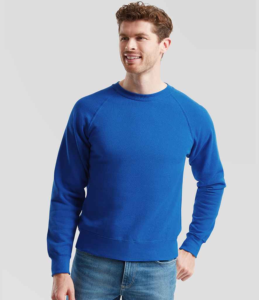 Fruit of the Loom Classic Raglan Sweatshirt | Royal Blue