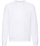 Fruit of the Loom Classic Raglan Sweatshirt | White thumbnail 3