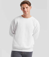 Fruit of the Loom Classic Raglan Sweatshirt | White thumbnail 1
