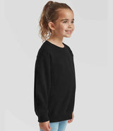 Fruit of the Loom Kids Classic Drop Shoulder Sweatshirt | Black thumbnail 3