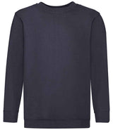 Fruit of the Loom Kids Classic Drop Shoulder Sweatshirt | Deep Navy thumbnail 4
