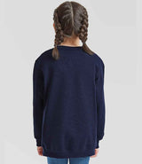 Fruit of the Loom Kids Classic Drop Shoulder Sweatshirt | Deep Navy thumbnail 2