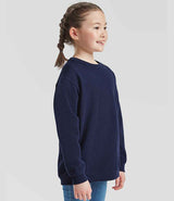 Fruit of the Loom Kids Classic Drop Shoulder Sweatshirt | Deep Navy thumbnail 3