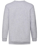 Fruit of the Loom Kids Classic Drop Shoulder Sweatshirt | Heather Grey thumbnail 5