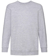 Fruit of the Loom Kids Classic Drop Shoulder Sweatshirt | Heather Grey thumbnail 4