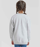 Fruit of the Loom Kids Classic Drop Shoulder Sweatshirt | Heather Grey thumbnail 2