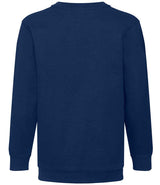 Fruit of the Loom Kids Classic Drop Shoulder Sweatshirt | Navy thumbnail 4