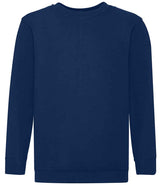 Fruit of the Loom Kids Classic Drop Shoulder Sweatshirt | Navy thumbnail 3