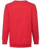 Fruit of the Loom Kids Classic Drop Shoulder Sweatshirt | Red thumbnail 4