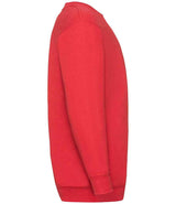 Fruit of the Loom Kids Classic Drop Shoulder Sweatshirt | Red thumbnail 5