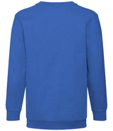 Fruit of the Loom Kids Classic Drop Shoulder Sweatshirt | Royal Blue thumbnail 5